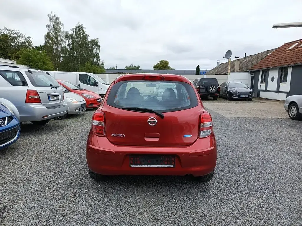 Gebraucht Nissan Micra Visia 80 PS (58 kW) 2011 Rot Kleinwagen