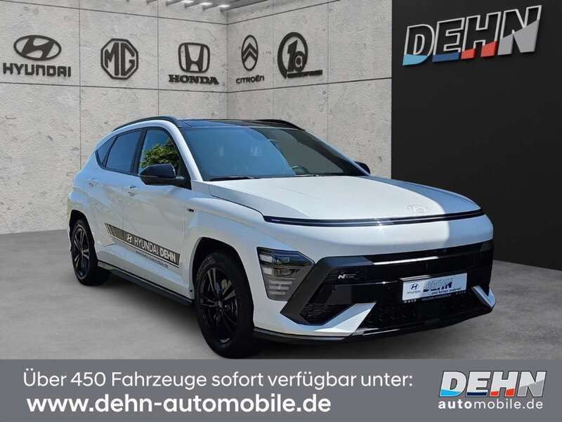 Serenity white Gebraucht 2023 Hyundai Kona N Line SUV | 32.950 € (Fairer Preis) - Bild 1/4