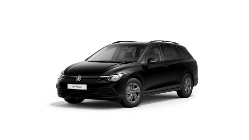 Schwarz / deep black (metallic) Gebraucht 2021 VW Golf VIII Life Kombi | 18.980 € (Guter Preis) - Bild 1/4