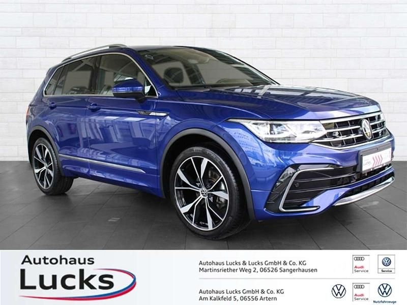 Lapitz blue metallic Gebraucht 2023 VW Tiguan R-line SUV | 40.850 € (Fairer Preis) - Bild 1/4