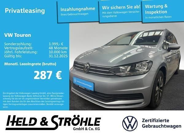 Silber (oyster silver metallic) Gebraucht 2024 VW Touran Move Van / Kleinbus | 28.921 € (Superpreis) - Bild 1/3