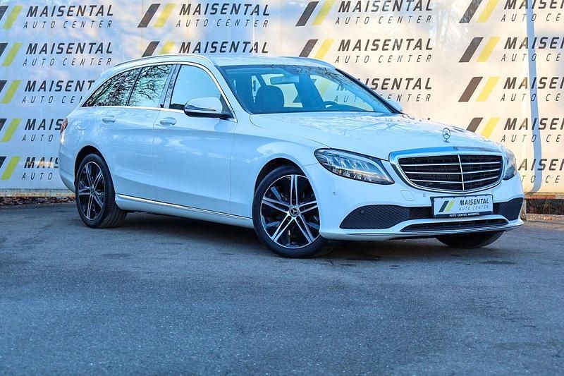 Weiß Gebraucht 2018 Mercedes C220 Exclusive Kombi | 15.999 € (Fairer Preis) - Bild 1/4