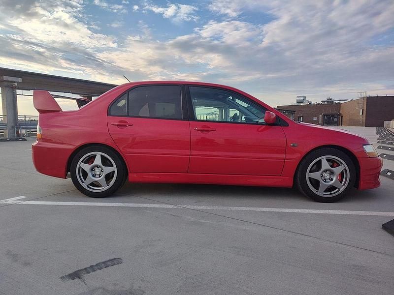Second-hand Mitsubishi Lancer Evolution 265 CP (194 kW) 2003 Roșu Berlinǎ