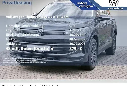 Neu VW Tiguan 150 PS (110 kW) 2026 Grau SUV