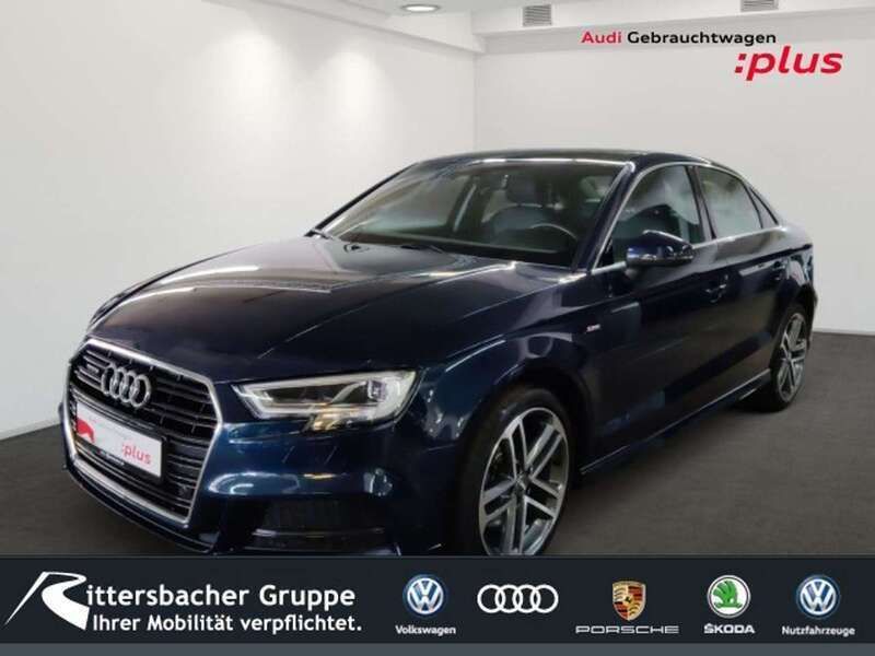 Kosmosblau metallic Gebraucht 2019 Audi A3 S-Line Limousine | 31.440 € (Teuer) - Bild 1/4