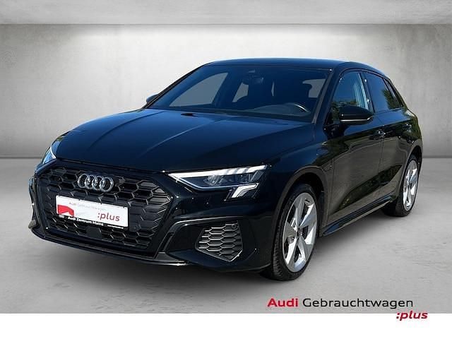 Mythosschwarz metallic Gebraucht 2023 Audi A3 Sportback e-tron S-Line Kleinwagen | 27.580 € (Guter Preis) - Bild 1/4