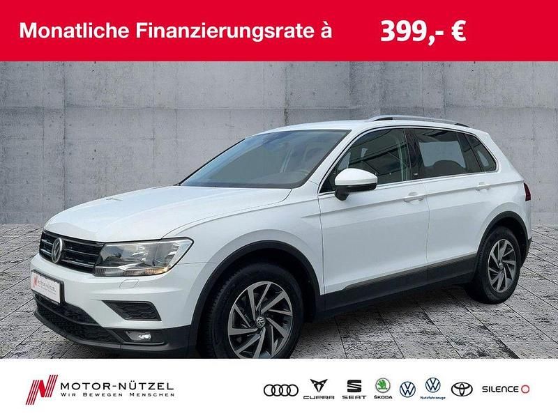 Pure white Gebraucht 2018 VW Tiguan Sound SUV | 17.930 € (Superpreis) - Bild 1/4