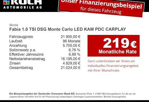 Gebraucht Skoda Fabia Monte Carlo 116 PS (85 kW) 2024 Silber Limousine