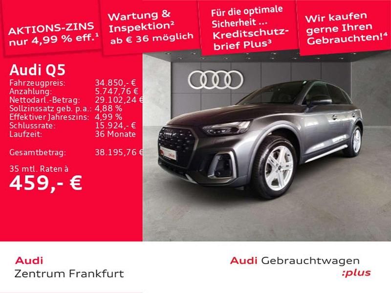Daytonagrau perleffekt Gebraucht 2021 Audi Q5 S-Line SUV | 34.850 € (Guter Preis) - Bild 1/2