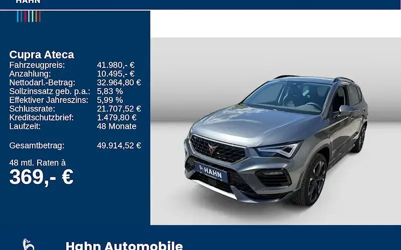 Neu Cupra Ateca 190 PS (139 kW) 2026 Grau SUV