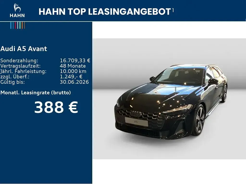 Nouă Audi A5 Ambiente 367 CP (269 kW) 2026 Negru Break