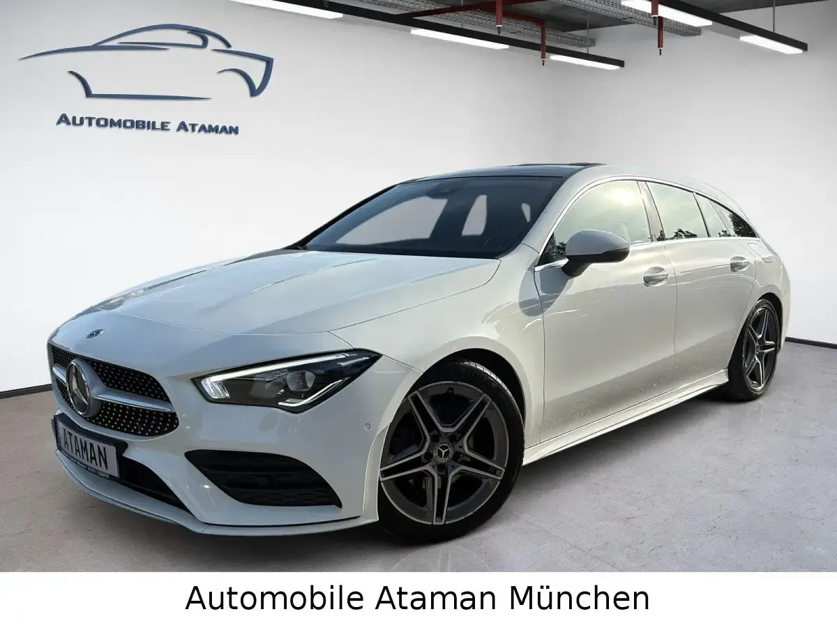Gebraucht Mercedes CLA200 AMG line 150 PS (110 kW) 2021 Weiß Coupé