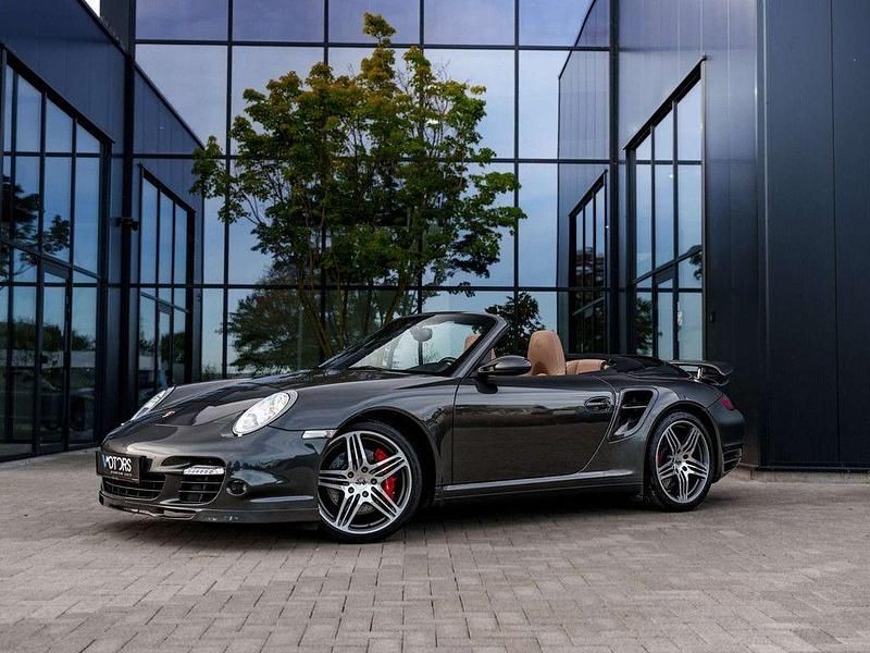 Grau Gebraucht 2007 Porsche 911 Turbo Cabriolet Cabrio | 79.995 € (Teuer) - Bild 1/4