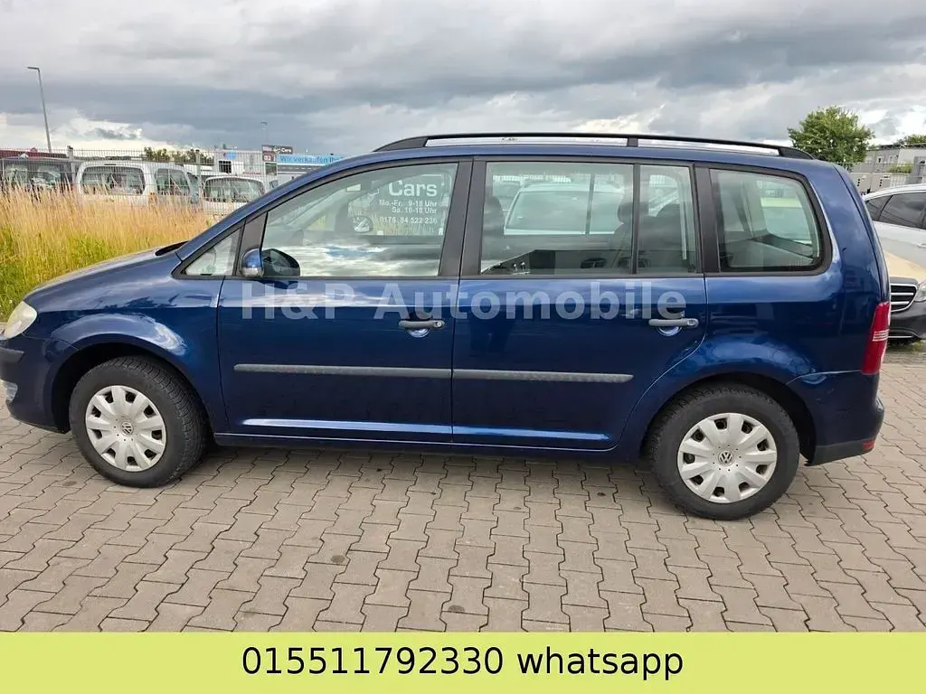 Gebraucht VW Touran Conceptline 105 PS (77 kW) 2007 Blau Van / Kleinbus
