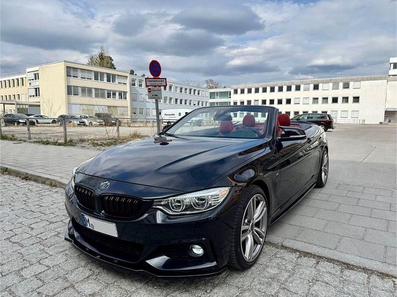 Schwarz Gebraucht 2014 BMW 420 M Sport Cabrio | 22.999 € (Teuer) - Bild 1/4