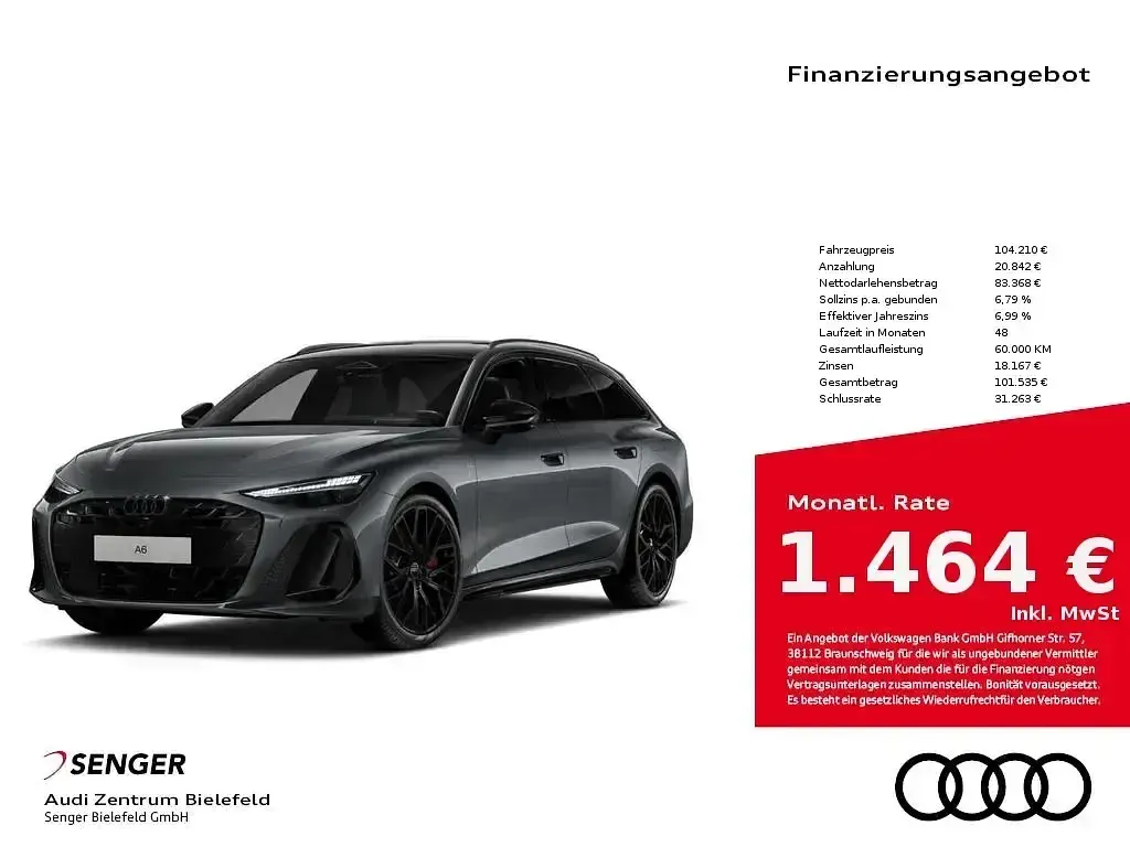 Brugt Audi A6 Edition .1 367 HK (269 kW) 2026 Stationcar