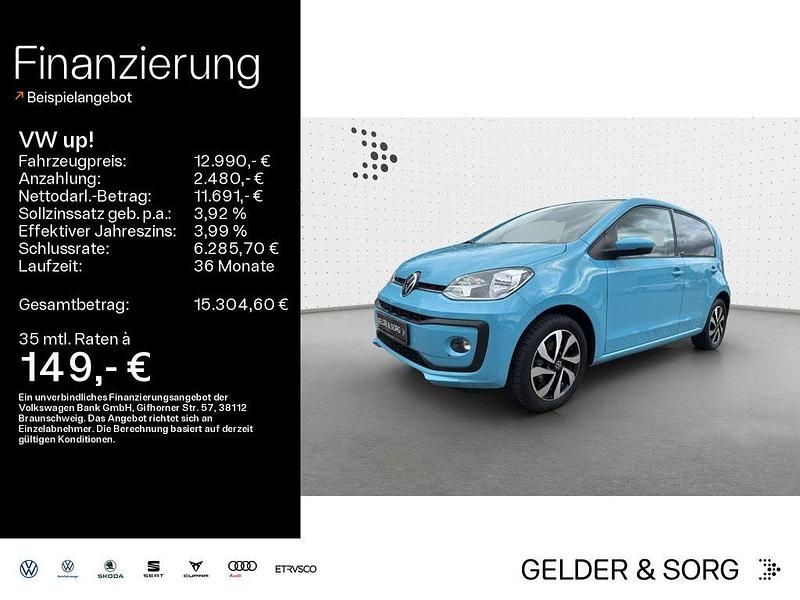 Gebraucht VW up! Active 65 PS (47 kW) 2021 Blau Kleinwagen