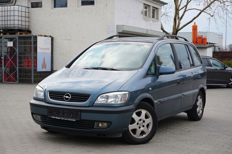 Blau Gebraucht 1999 Opel Zafira Comfort Van / Kleinbus | 900 € (Superpreis) - Bild 1/4