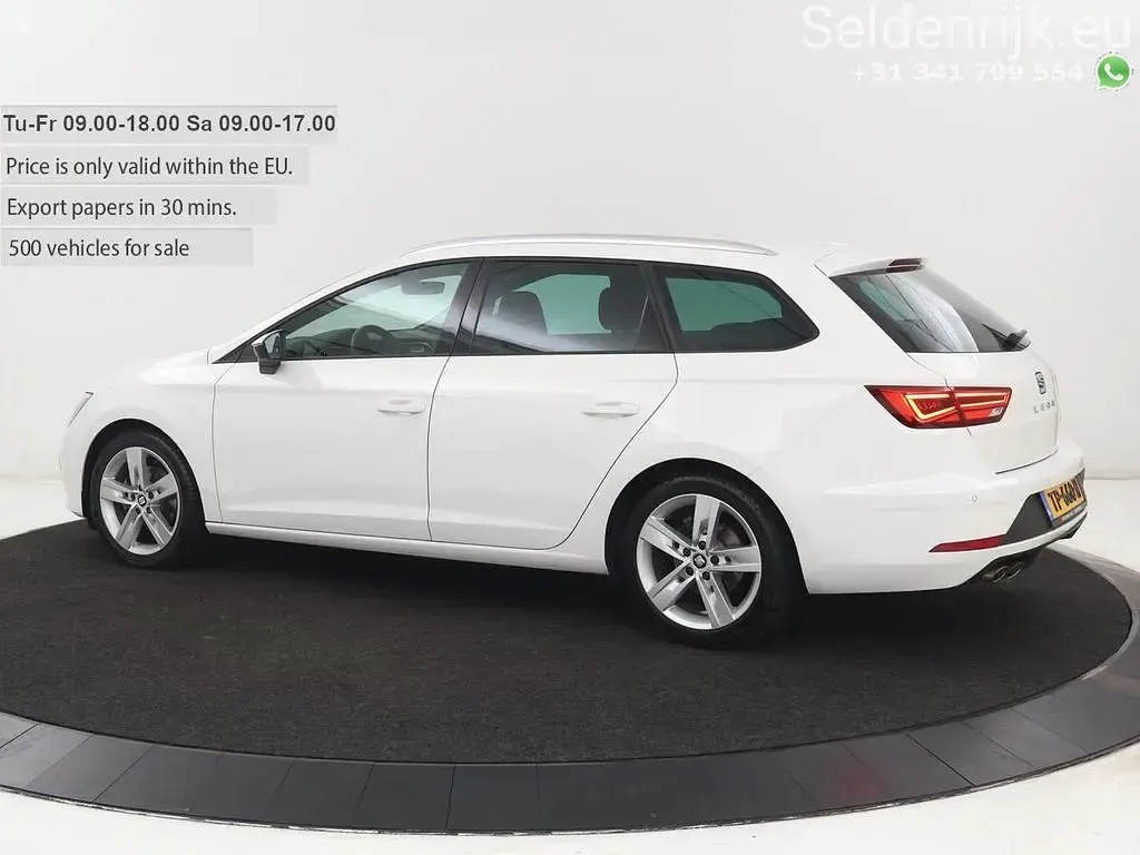 Usata Seat Leon FR 150 CV (110 kW) 2018 Bianco Berlina