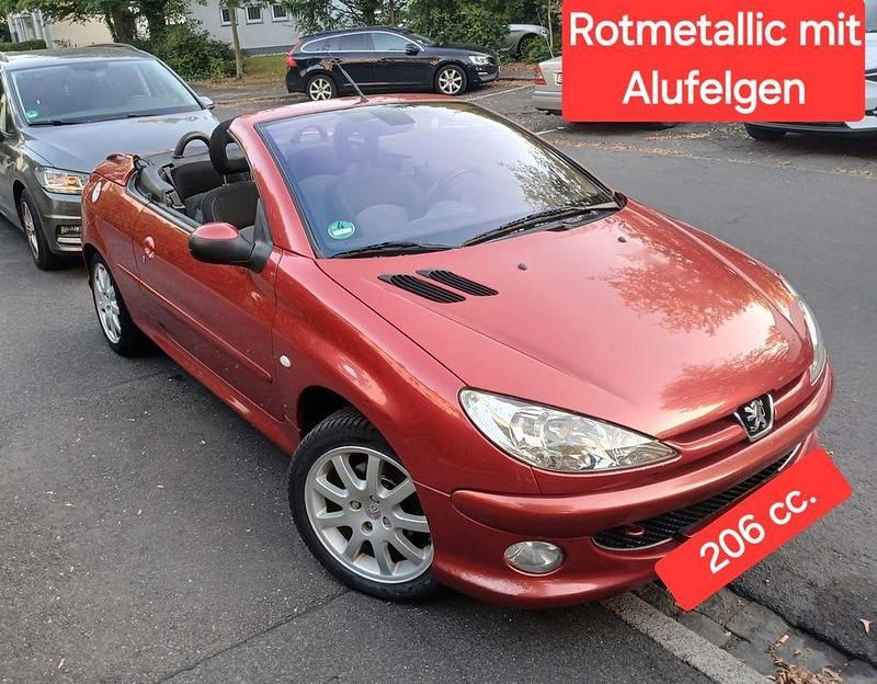 Rot Gebraucht 2004 Peugeot 206 CC Filou Cabrio | 1.300 € (Fairer Preis) - Bild 1/4