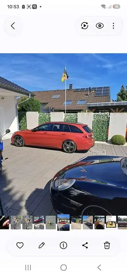 Gebraucht Mercedes C220 194 PS (142 kW) 2018 Rot Kombi