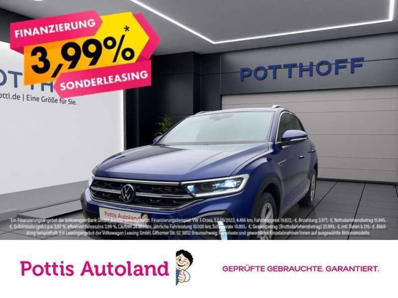 Blau Gebraucht 2023 VW T-Roc R SUV | 26.222 € (Etwas zu teuer) - Bild 1/4