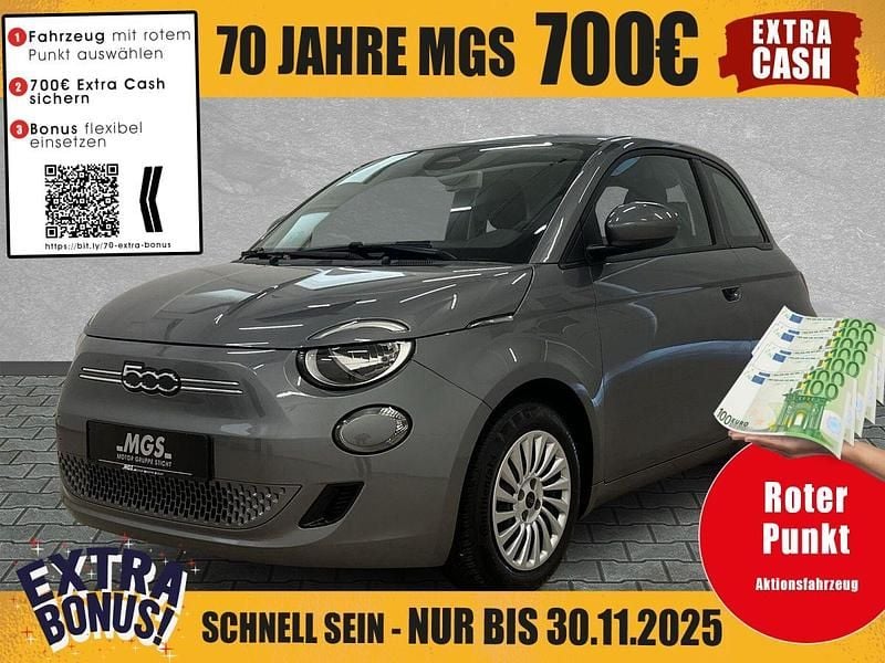 Mineral grau (metall Gebraucht 2022 Fiat 500e Action Kleinwagen | 16.980 € (Guter Preis) - Bild 1/4