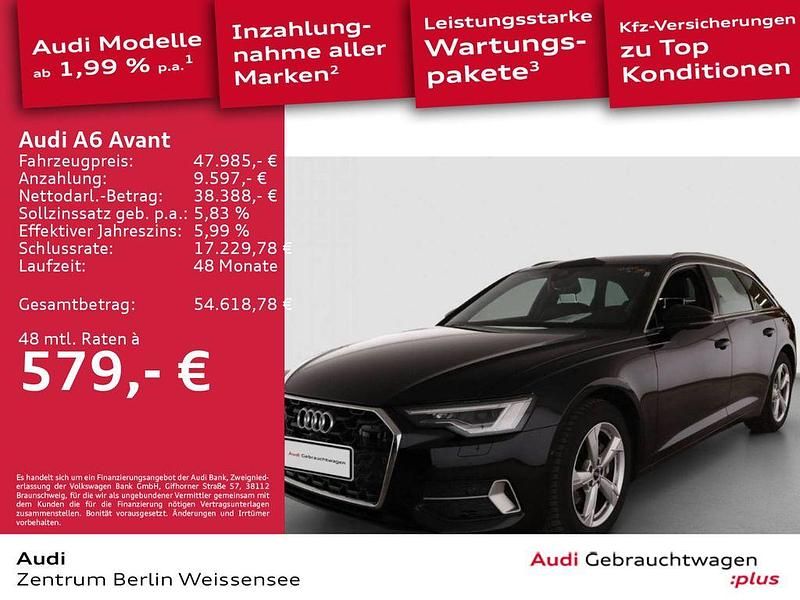 Schwarz Gebraucht 2025 Audi A6 Advanced Kombi | 47.985 € (Superpreis) - Bild 1/4