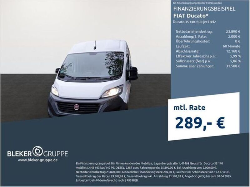 Weiß Gebraucht 2021 Fiat Ducato Van | 24.380 € (Fairer Preis) - Bild 1/3