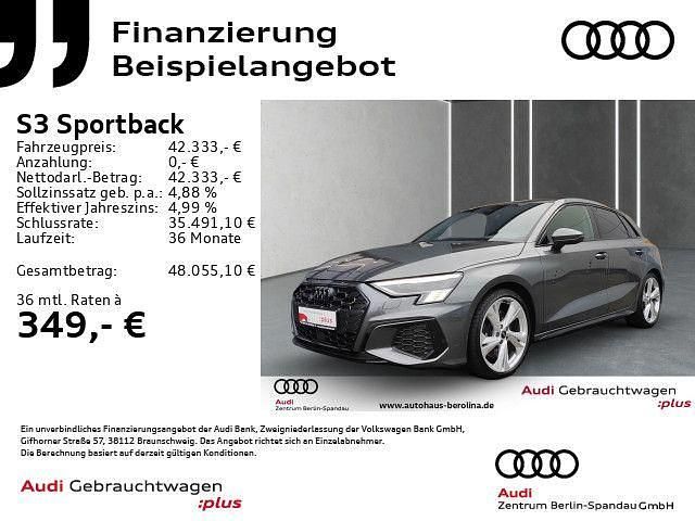 Grau Gebraucht 2024 Audi S3 Ambiente Limousine | 42.333 € (Fairer Preis) - Bild 1/4