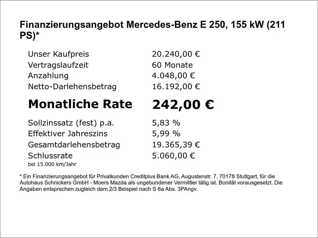 Gebraucht Mercedes E250 Avantgarde 211 PS (155 kW) 2018 Selenitgrau  metalliclack Kombi