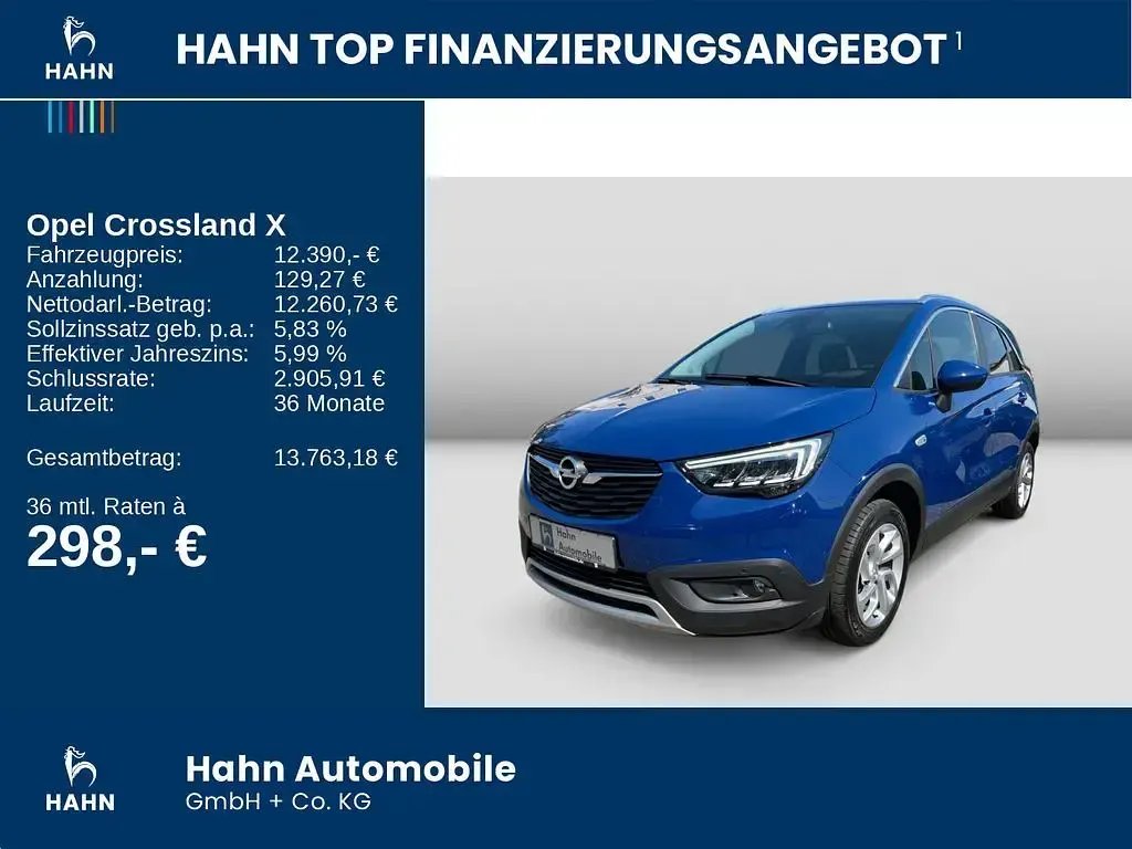 Gebraucht Opel Crossland X Innovation 110 PS (80 kW) 2019 Indigo blau SUV