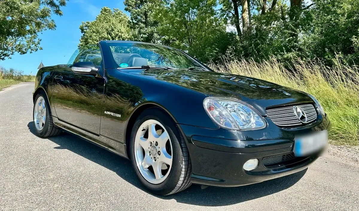 Gebraucht Mercedes SLK200 163 PS (119 kW) 2003 Schwarz Cabrio