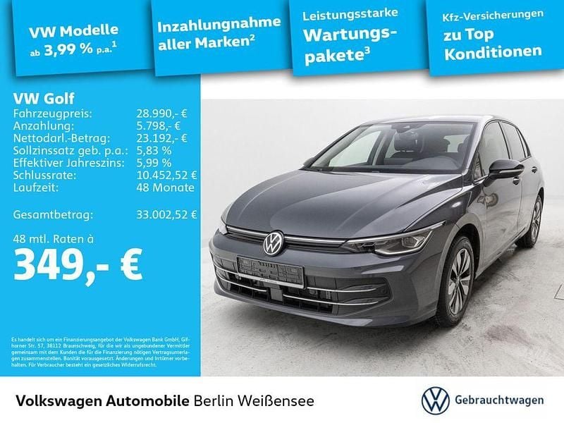 Delfingrau metallic Gebraucht 2025 VW Golf VIII Goal Limousine | 28.990 € (Superpreis) - Bild 1/4