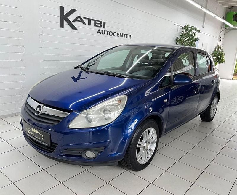 Blau Gebraucht 2008 Opel Corsa Edition Limousine | 1.390 € (Guter Preis) - Bild 1/4