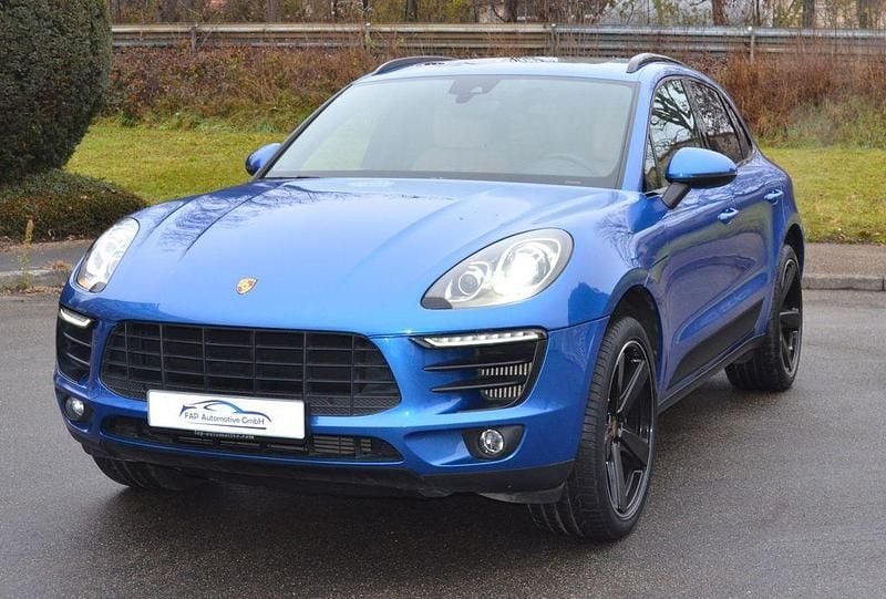 Blau Gebraucht 2017 Porsche Macan S SUV | 35.555 € (Fairer Preis) - Bild 1/4