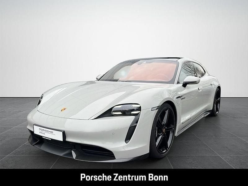 Weiss Gebraucht 2023 Porsche Taycan Turbo S Sport Turismo Limousine | 99.950 € (Superpreis) - Bild 1/4