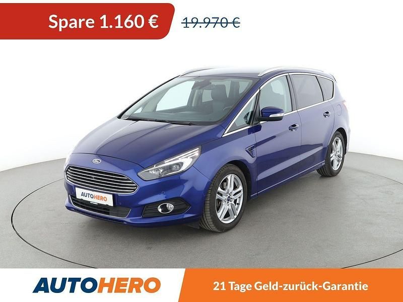 Blau Gebraucht 2016 Ford S-MAX Titanium Van / Kleinbus | 18.810 € (Fairer Preis) - Bild 1/3