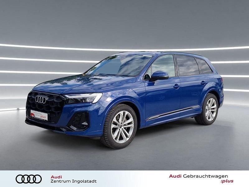 Ascariblau metallic Gebraucht 2024 Audi Q7 S-Line SUV | 74.980 € (Superpreis) - Bild 1/3