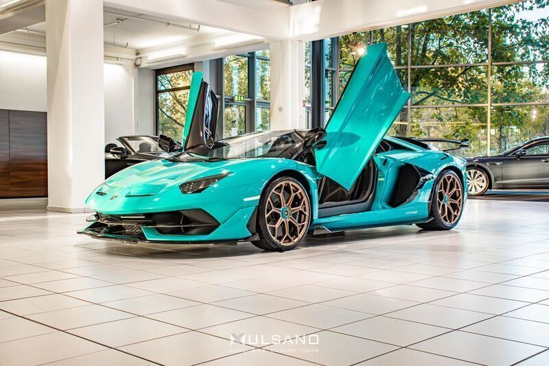 Blau Gebraucht 2021 Lamborghini Aventador Cabrio | 879.770 € - Bild 1/4