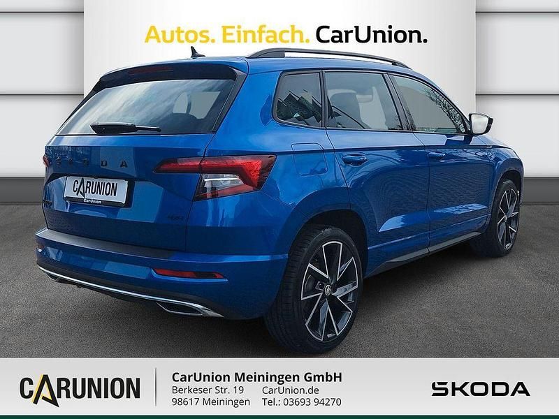 Gebraucht Skoda Karoq SportLine 190 PS (139 kW) 2020 Blau SUV