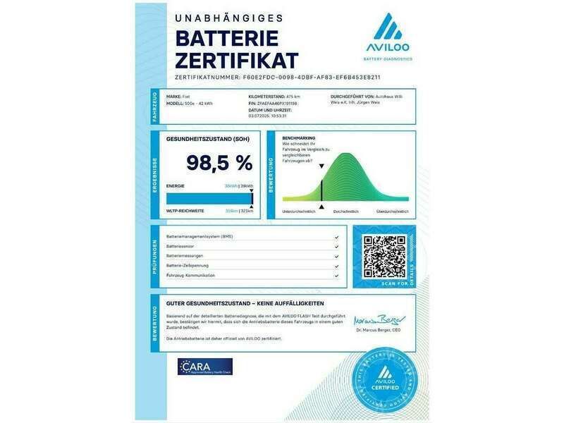 Gebraucht Fiat 500e 86 kW (118 PS) 2023 Schwarz Kleinwagen