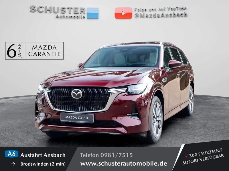 Grau Neu 2024 Mazda CX-80 Homura-Line SUV | 56.980 € (Fairer Preis) - Bild 1/4