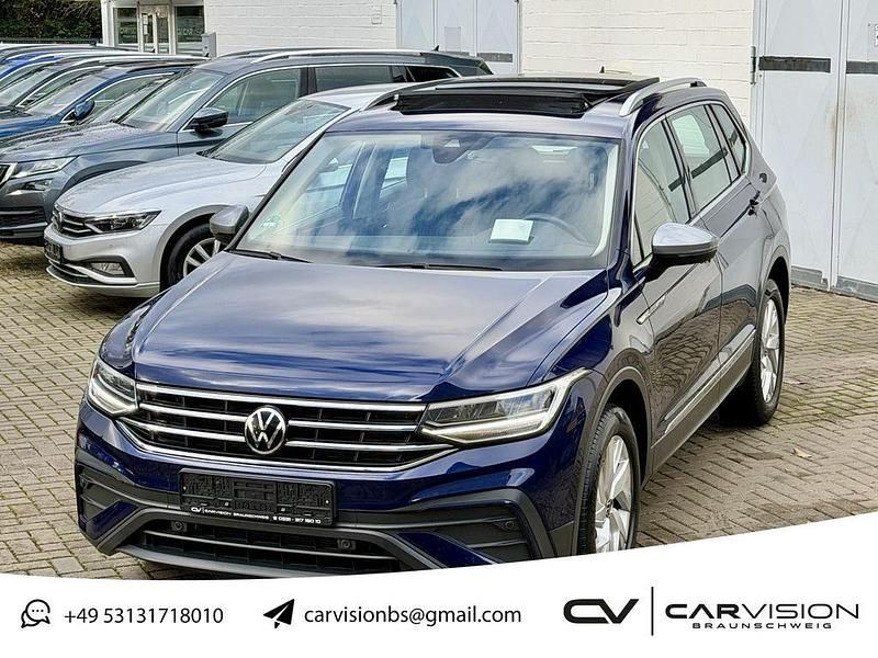 Atlantic blue metallic Gebraucht 2022 VW Tiguan Allspace Life SUV | 25.999 € (Fairer Preis) - Bild 1/4