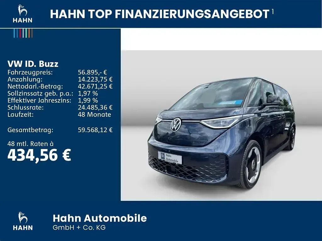 Gebraucht VW ID. Buzz Pro 210 kW (286 PS) 2025 Starlight blue metallic Van / Kleinbus
