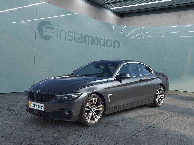 Grau Gebraucht 2019 BMW 420 Sport Line Cabrio | 31.699 € (Teuer) - Bild 1/4