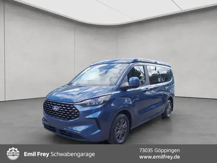 Chrome blue metallic Neu 2025 Ford Tourneo Custom Nugget Limousine | 70.777 € (Teuer) - Bild 1/4