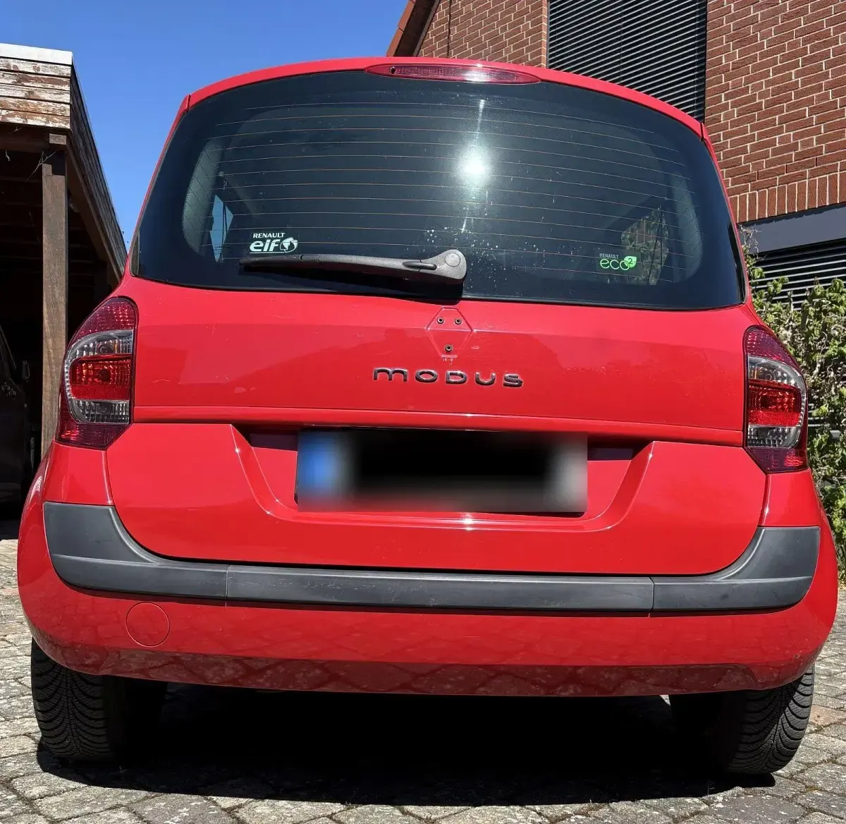 Usado Renault Modus 75 HP (55 kW) 2010 Vermelho Monovolume
