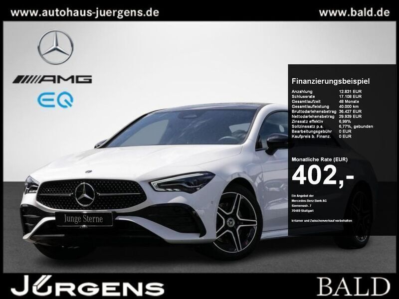 Unilack polarweiss Gebraucht 2024 Mercedes CLA220 AMG Limousine | 43.880 € (Teuer) - Bild 1/4