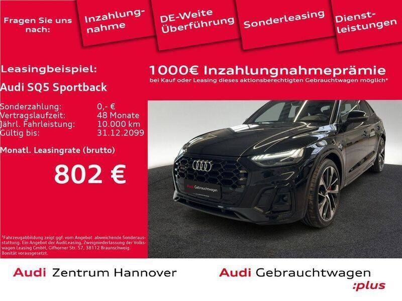 Mythosschwarz metallic Gebraucht 2021 Audi SQ5 Sportback Ambiente SUV | 51.990 € (Etwas zu teuer) - Bild 1/4